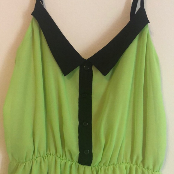 Green and black dress - Picture 3 of 3